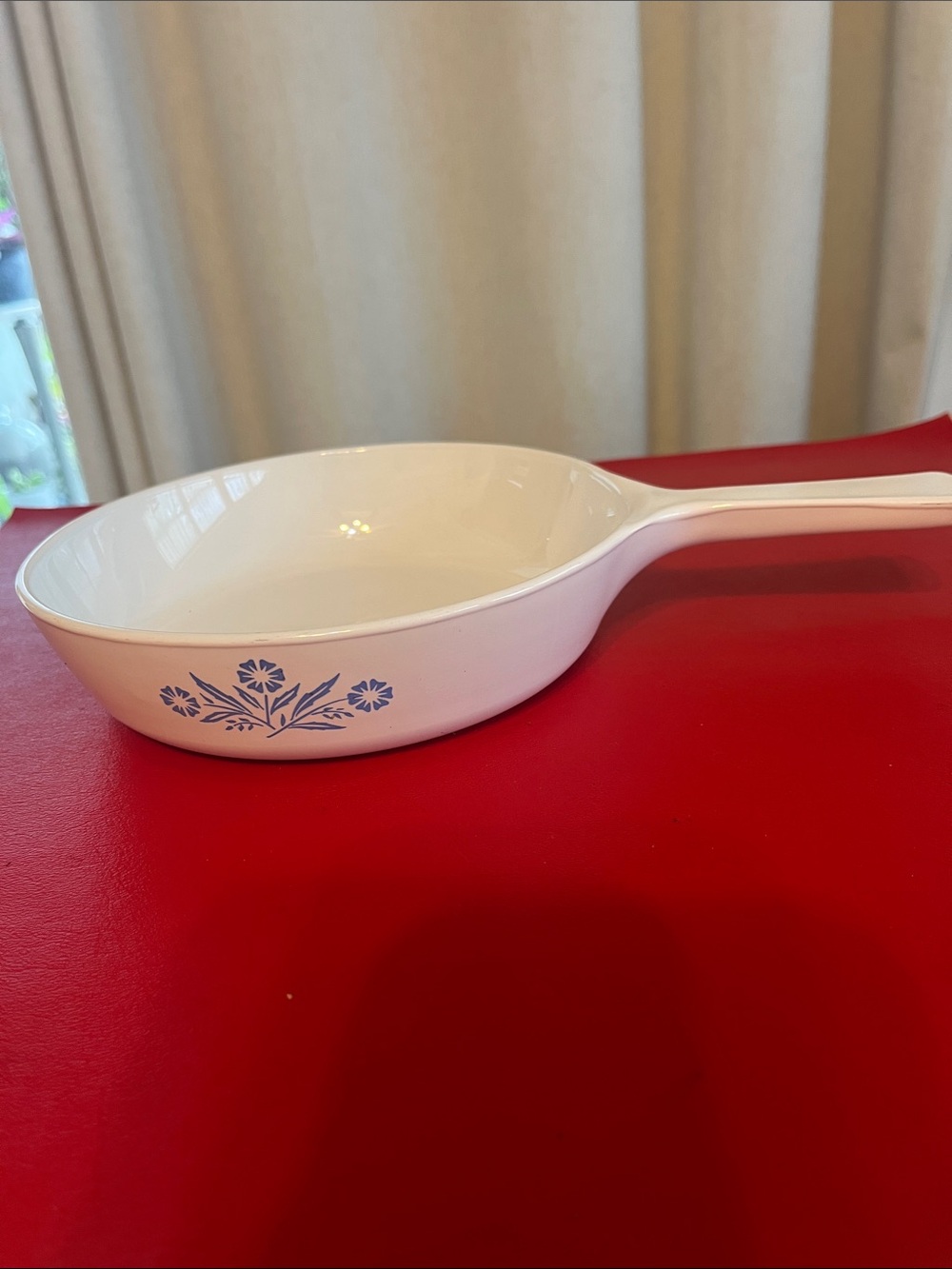 Vintage Corning Ware BLUE CORNFLOWER Pattern 6 1/2 inch Frying Pan P-83-B No Lid